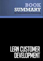 Summary: Lean Customer Development