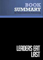 Summary: Leaders Eat Last