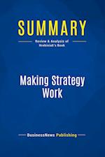 Summary: Making Strategy Work