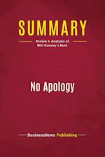 Summary: No Apology