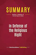 Summary: In Defense of the Religious Right