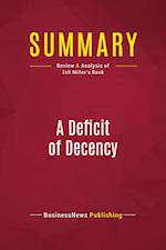 Summary: A Deficit of Decency