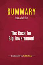 Summary: The Case for Big Government