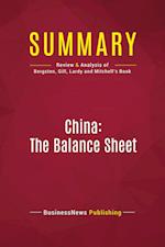 Summary: China: The Balance Sheet