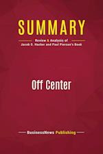 Summary: Off Center