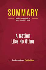 Summary: A Nation Like No Other