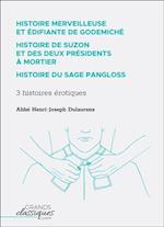 Histoire merveilleuse et edifiante de Godemiche - Histoire de Suzon et des deux presidents a mortier - Histoire du sage Pangloss