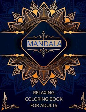 Mandala relaxing coloring book for adults