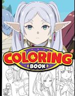 Frieren Beyond Journey's End Coloring book for kids and Teens