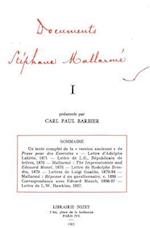 Documents Stephane Mallarme I