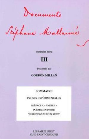 Documents Stephane Mallarme - Nouvelle Serie III