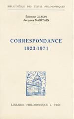 Correspondance 1923-1971