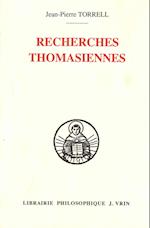 Recherches Thomasiennes Etudes Revues Et Augmentees