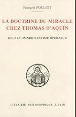 La Doctrine Du Miracle Chez Thomas D'Aquin
