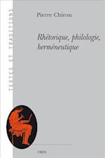 Rhetorique, Philologie, Hermeneutique