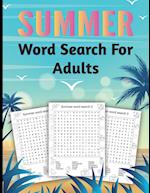 Summer Word Search Large Print