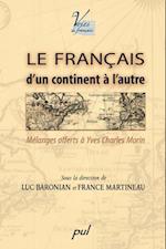 Le français d''un continent à l''autre