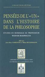 Pensées de l''un dans l''histoire philosop