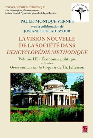 Vision nouvelle de la société dans L''Encyclopédie méthodique