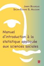 Manuel d''introduction à la statistique appliquée aux science