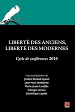 Liberte des Anciens, liberte des Modernes