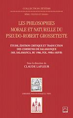 Les philosophies morale et naturelle du pseudo - Robert Grosseteste. Étude, édition et traduction des Communia de Salamanque