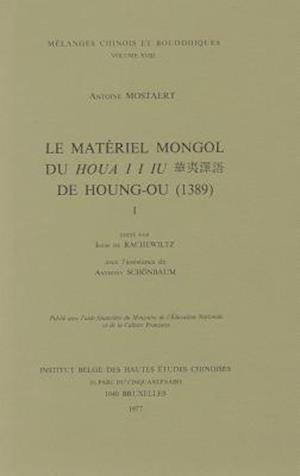 Le Materiel Mongol Du Houa II Lu de Houng-Ou (1389).