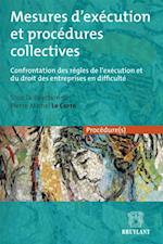 Mesures d''exécution et procédures collectives