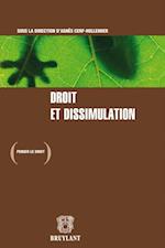 Droit et dissimulation