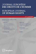 Journal européen des droits de l'homme / European Journal of Human Rights 2017/1