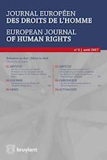 Journal européen des droits de l'homme / European Journal of Human Rights 2017/3