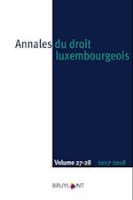 Annales du droit luxembourgeois – Volumes 27-28 – 2017-2018