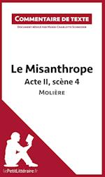 Commentaire composé : Le Misanthrope de Molière - Acte II, scène 4