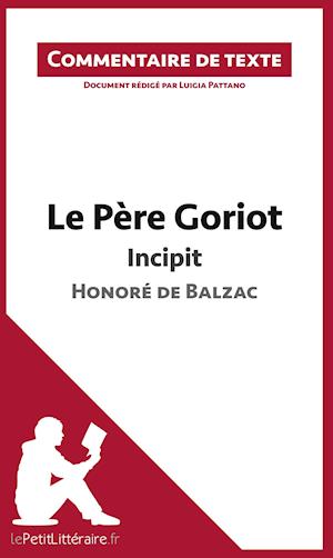 Commentaire composé : Le Père Goriot de Balzac - Incipit