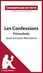 Commentaire composé : Les Confessions de Rousseau - Préambule