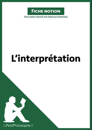 L''interprétation (Fiche notion)