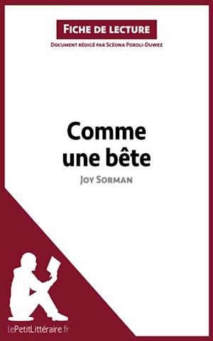 Comme une bête de Joy Sorman (Fiche de lecture)