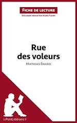 Rue des voleurs de Mathias Énard (Fiche de lecture)