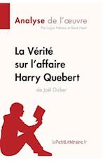 La Vérité sur l'affaire Harry Quebert (Analyse de l'oeuvre)