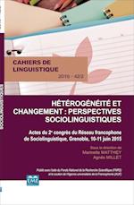 Hétérogénéité et changement : perspectives sociolinguistiques