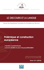 Polémique et construction européenne