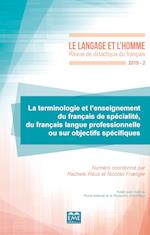 La terminologie et l'enseignement du français de spécialité, du français langue professionnelle ou sur objectifs spécifiques