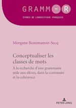 Conceptualiser les classes de mots