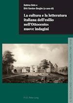 La cultura e la letteratura italiana dell’esilio nell’Ottocento: nuove indagini