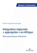 Intégration régionale « appropriée » en Afrique