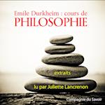 Durkheim : Cours de philosophie