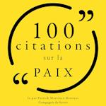 100 citations sur la paix