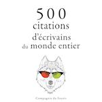 500 citations d'écrivains du monde entier