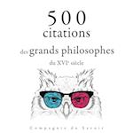 500 citations des grands philosophes du XVIe siècle