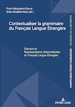 Contextualiser La Grammaire Du Français Langue Étrangère